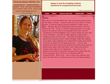 Tablet Screenshot of chrissieslittlehealingspace.com